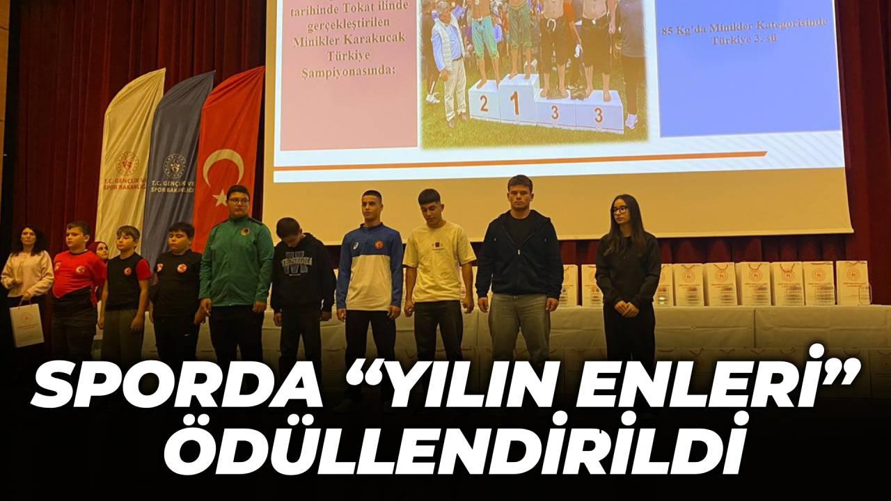 Sinop’ta başarılı sporculara ödül yağdı