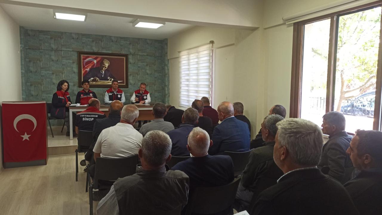 Sinop&#039;ta çeltik üreticileri bilgilendirildi