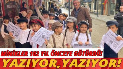 Sinop'ta Cumhuriyet'in ilanını minikler duyurdu