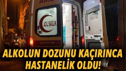 Sinop'ta içki gecesi hastanede bitti