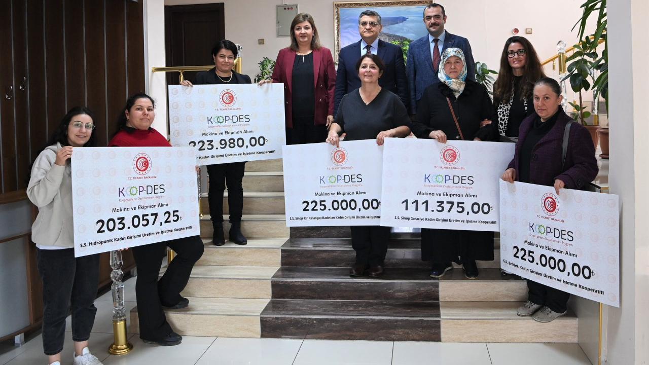 Sinop’ta Kadın Kooperatiflerine rekor hibe