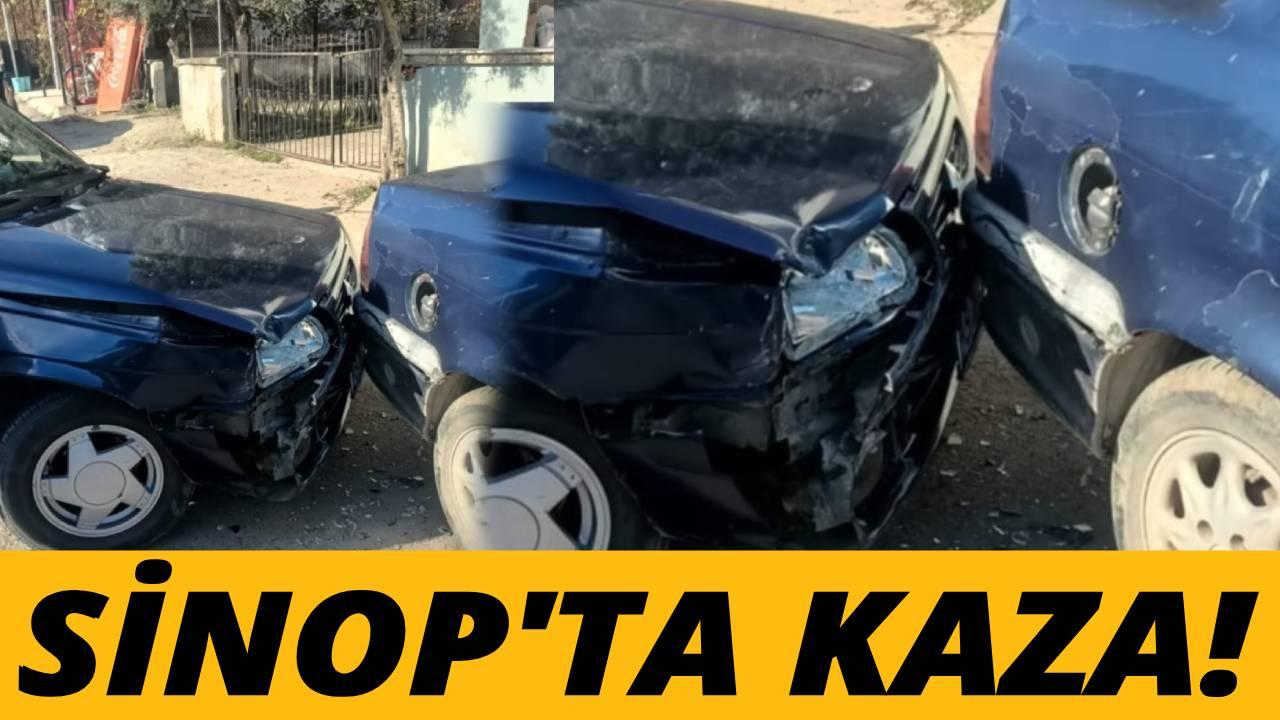 Sinop'ta kaza ucuz atlatıldı