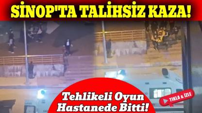 Sinop'ta maket uçaktan düşen çocuk hastaneye kaldırıldı