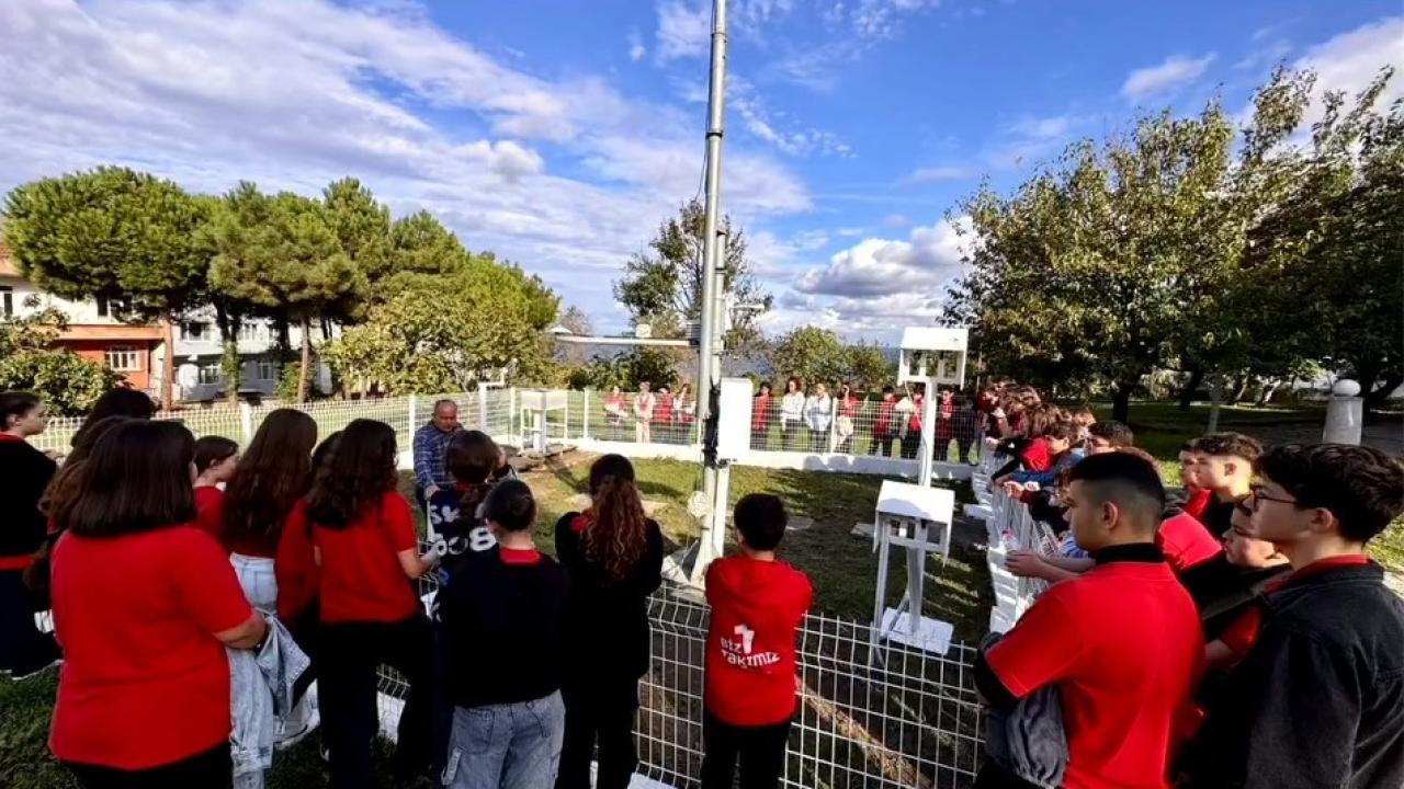 Sinop'ta öğrenciler meteoroloji çalışmalarını yerinde inceledi