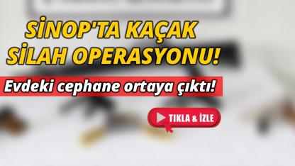 Sinop'ta silah kaçakçılığı operasyonu: 3 gözaltı