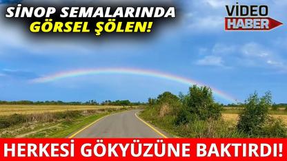 Sinop’ta yağmur sonrası kartpostallık görüntü
