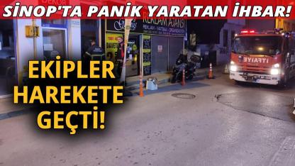 Sinop'ta yangın ihbarı ekipleri harekete geçirdi
