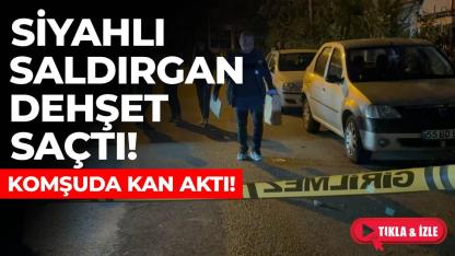Siyah giyimli saldırgan dehşet saçtı: 2 yaralı