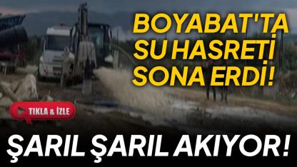 Sondaj başarısı Boyabat'ı sevindirdi
