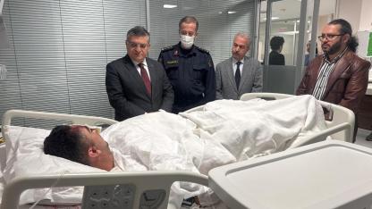 Vali Özarslan'dan geçmiş olsun ziyareti
