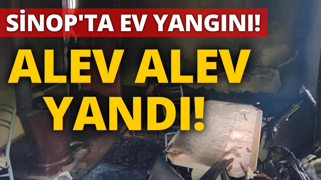 Yanan ev kullanılamaz hale geldi