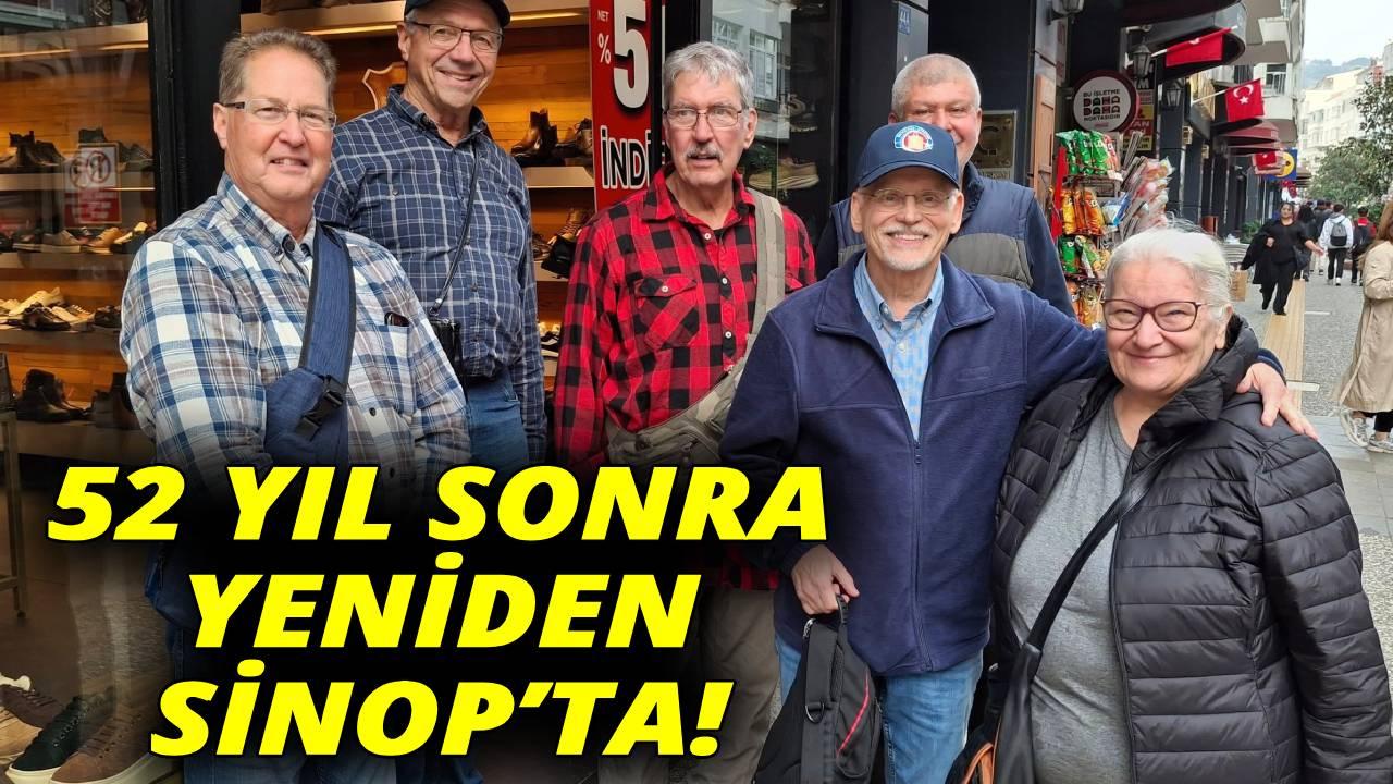 52 yıl önce görev yaptığı Sinop’a dostlarıyla döndü!