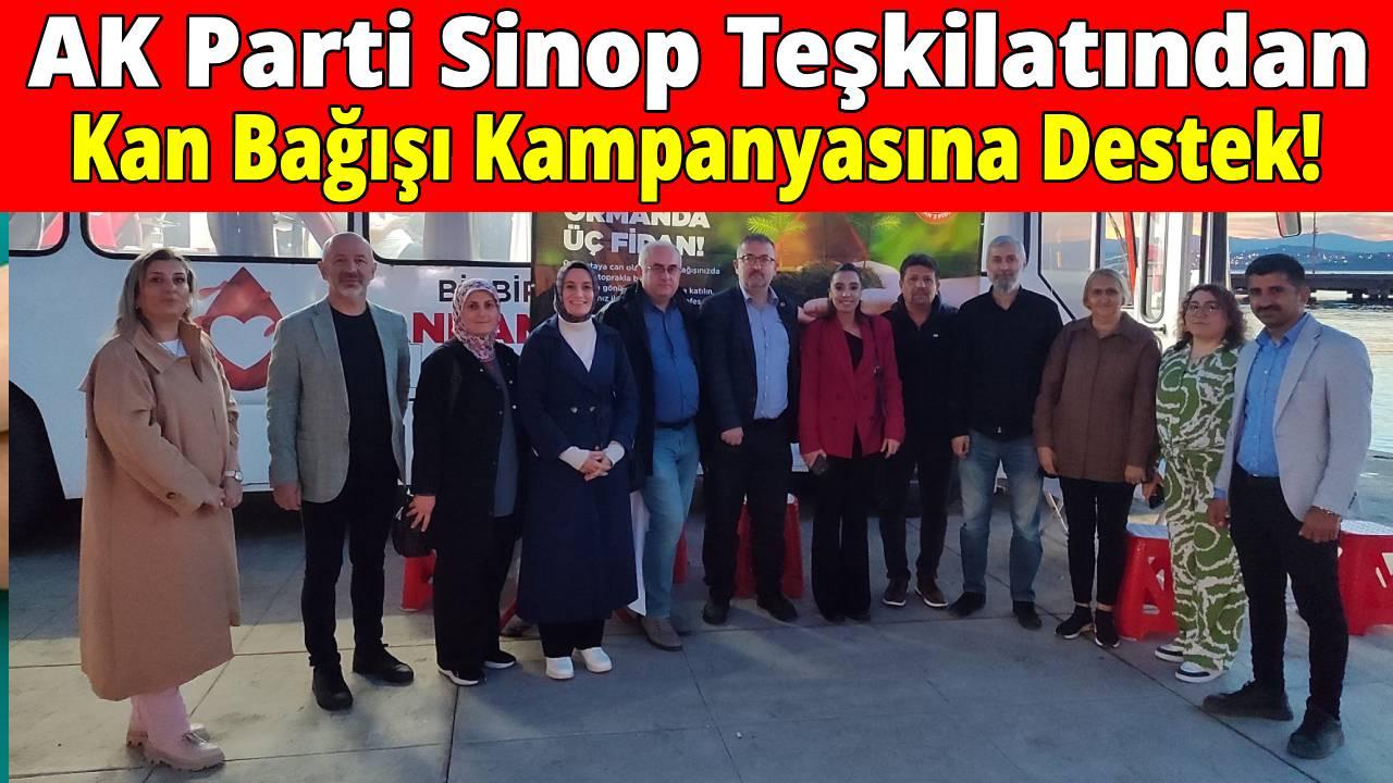 AK Parti Sinop Teşkilatı kan bağışında bulundu