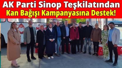 AK Parti Sinop Teşkilatı kan bağışında bulundu