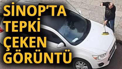 Araç kamu suyuyla yıkandı