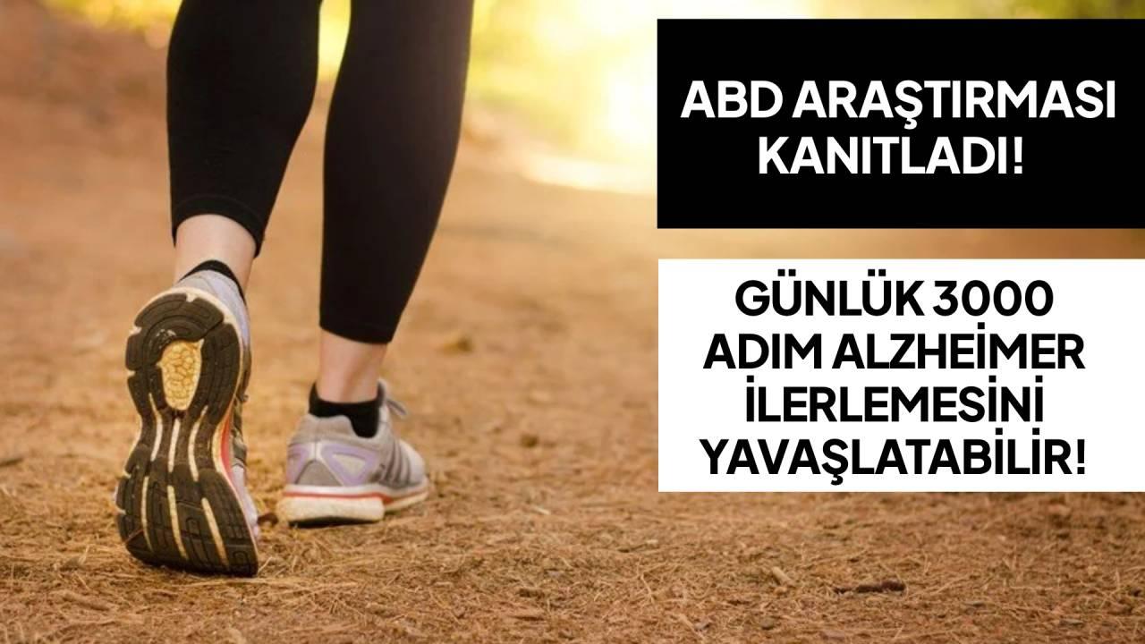 Araştırmaya göre, günde en az 3 bin adım atmak Alzheimer&#039;ın ilerlemesini yavaşlatabilir
