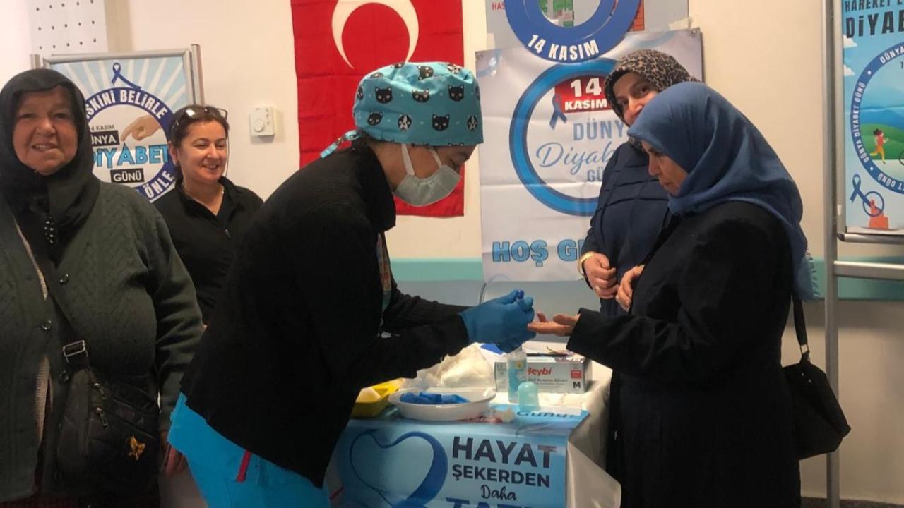 Boyabat’ta vatandaşlar diyabet testlerinden geçti