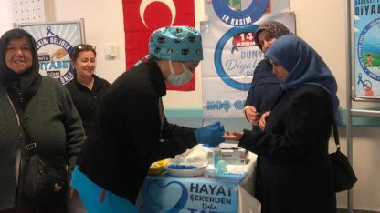 Boyabat’ta vatandaşlar diyabet testlerinden geçti