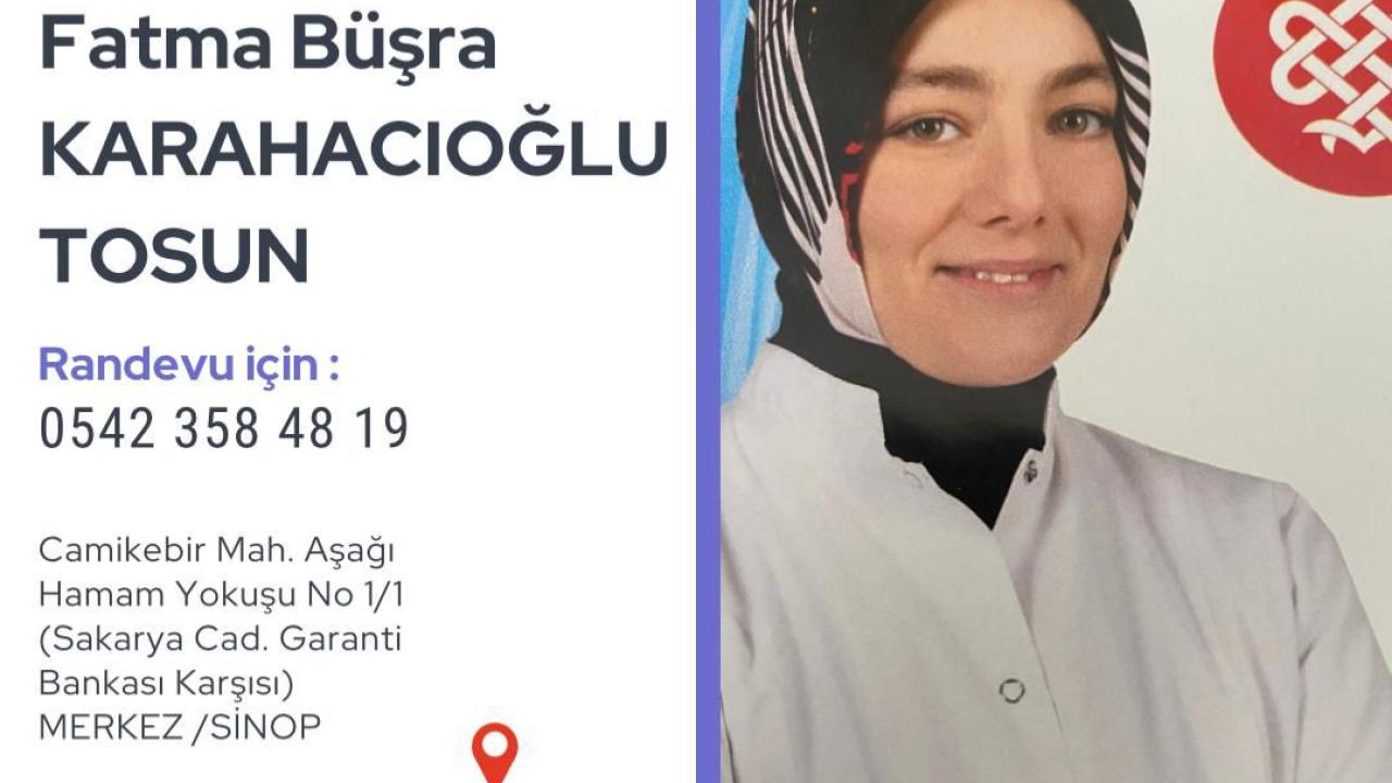 Dermatoloji Uzmanı Dr. Karahacıoğlu Tosun Sinop&#039;ta kliniğini açtı