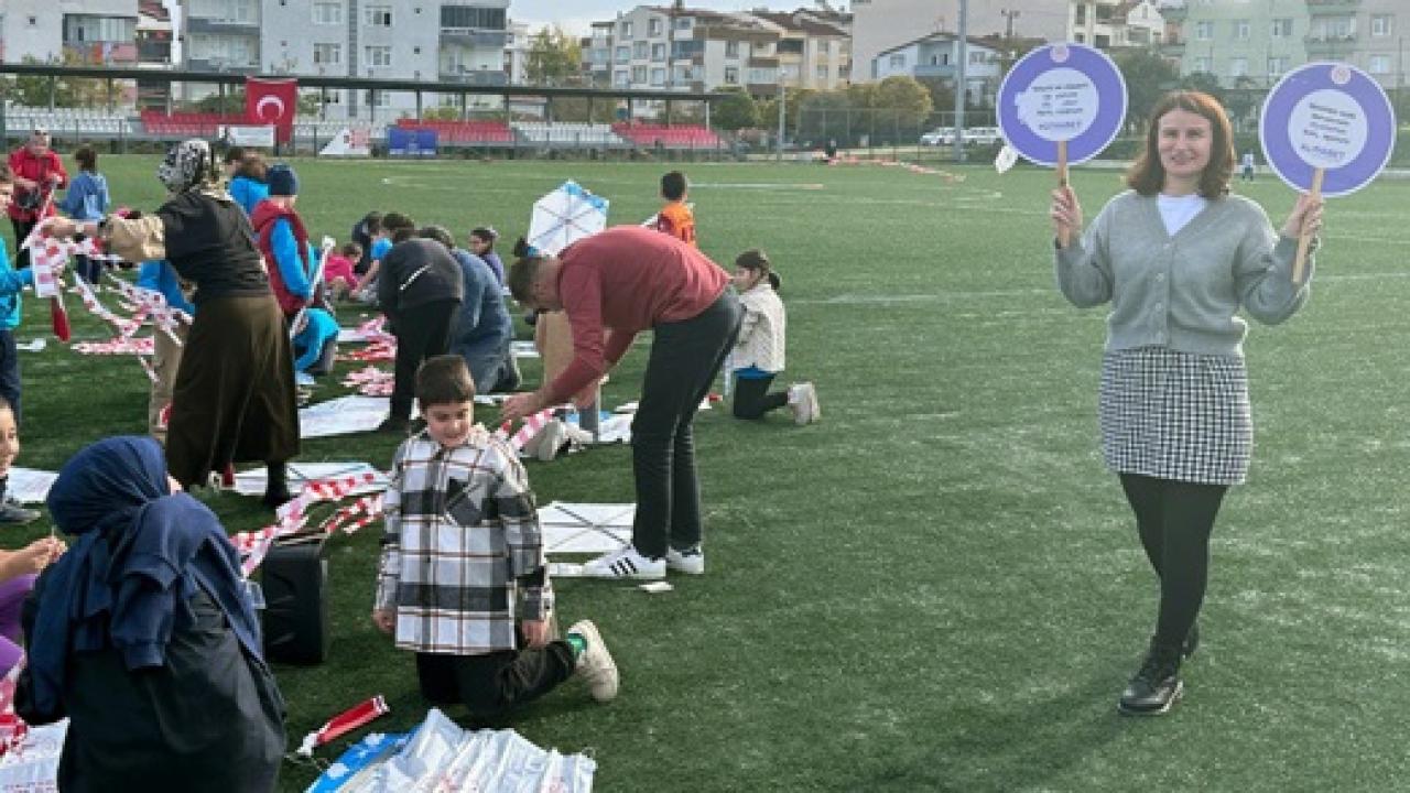 Diyabet farkındalığı uçurtmalarla gökyüzüne taşındı