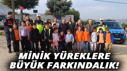 Gerze’de minik öğrencilere trafik güvenliği bilinci aşılandı