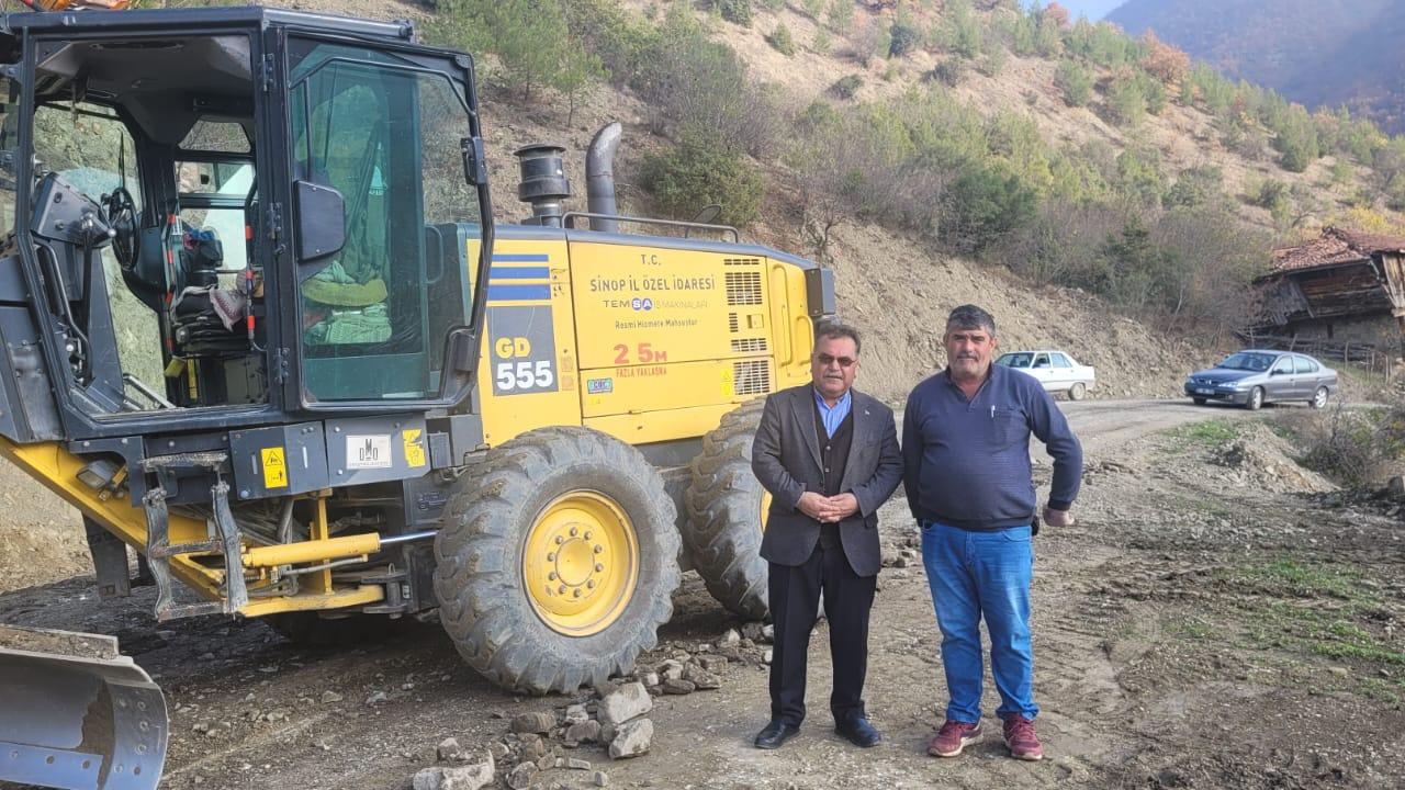 Karakurt’tan yol ve altyapı çalışmalarına yakın takip