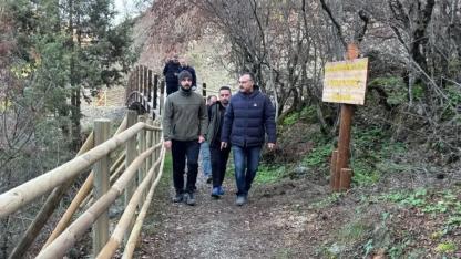 Kaymakam, Bazalt Anıtı'ndaki iyileştirmeleri kontrol etti