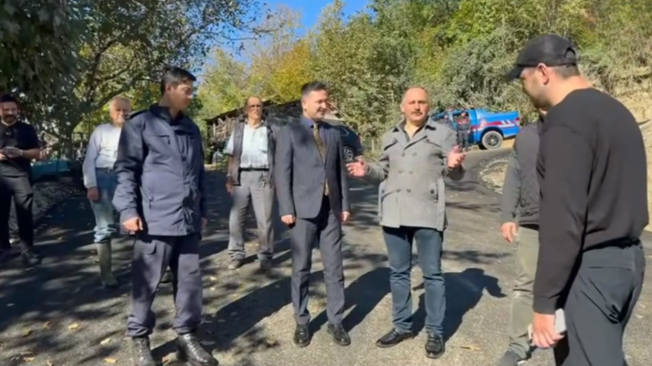 Kaymakam Çelik, yol çalışmalarını yerinde inceledi