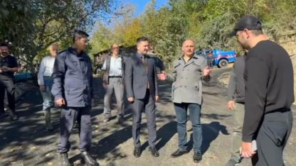 Kaymakam Çelik, yol çalışmalarını yerinde inceledi