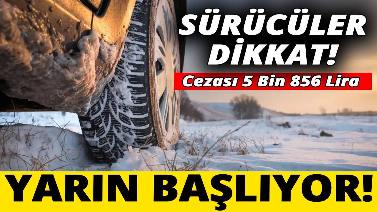 Kış lastiği zorunluluğu yarın başlıyor!
