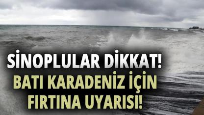Meteoroloji'den Batı Karadeniz için fırtına uyarısı
