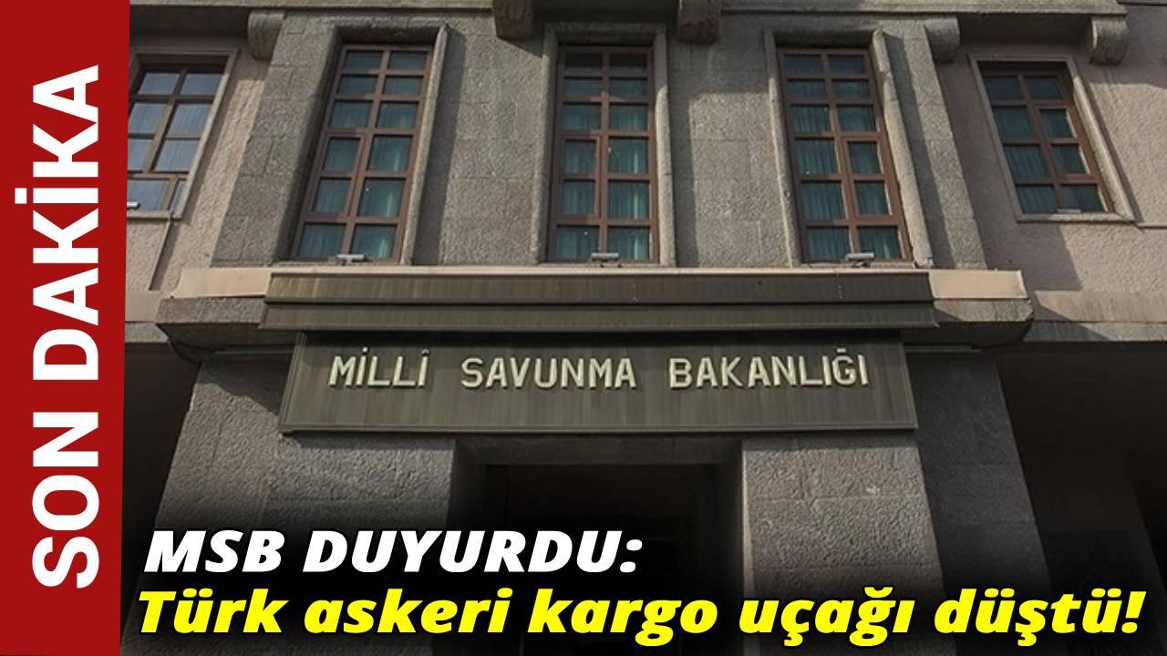 MSB’ye ait C130 kargo uçağı Gürcistan’da düştü