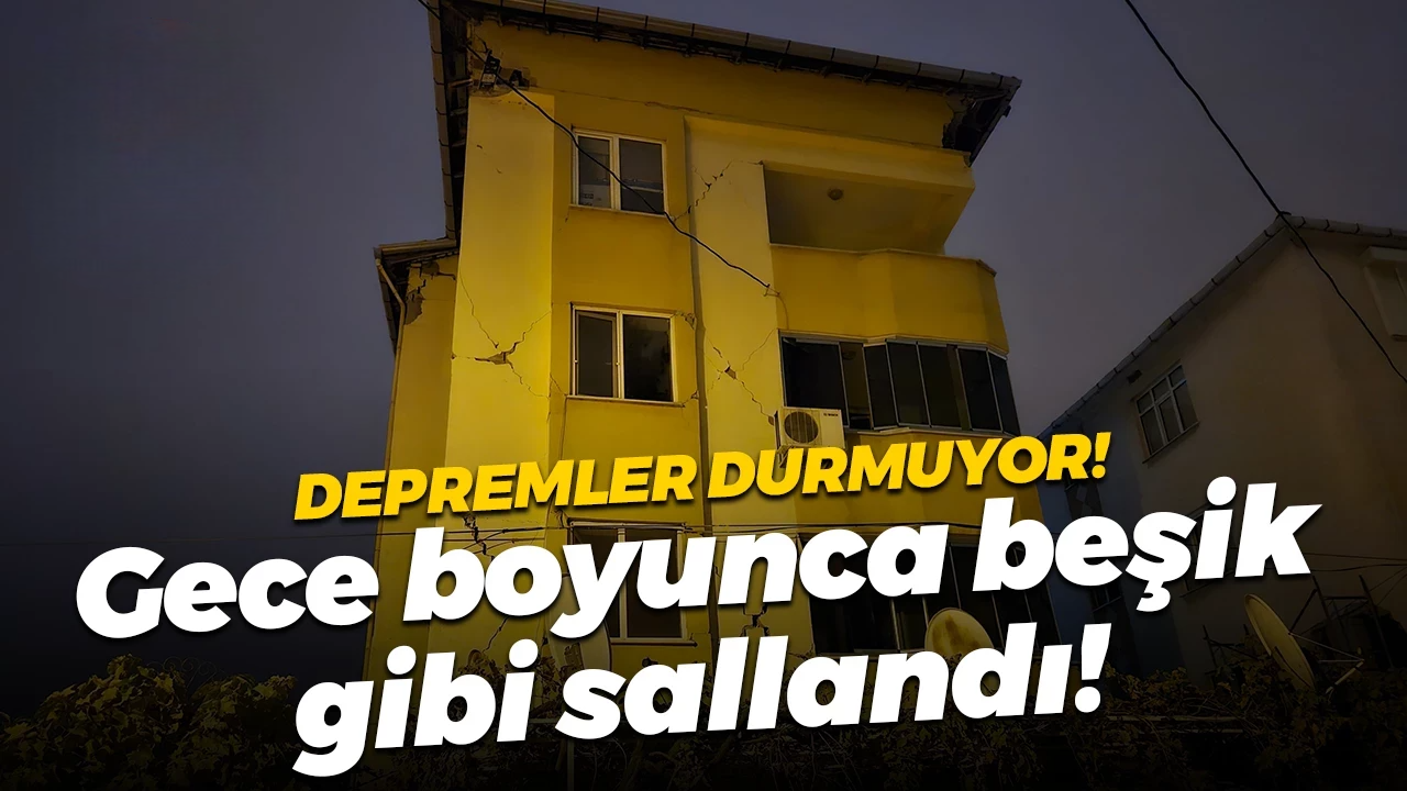 Peş peşe depremler korkuttu!
