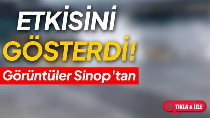 Sinop'u fırtına vurdu: Dalgalar kıyıyı dövdü, balıkçılar açılamadı