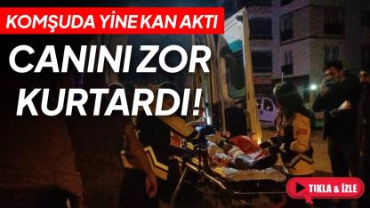 Silahlı saldırıya uğrayan genç ölmemek bina boşluğuna sığındı