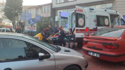 Sinop’ta merdivenlerden düşen yaşlı kadın hastanelik oldu