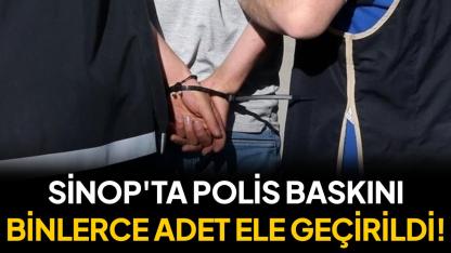 Sinop'ta 51 bin makaron ele geçirildi