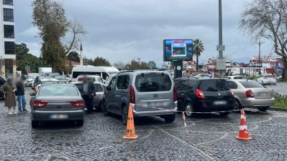 Sinop'ta yol trafiğe kapanınca meydan, işte bu hale geldi