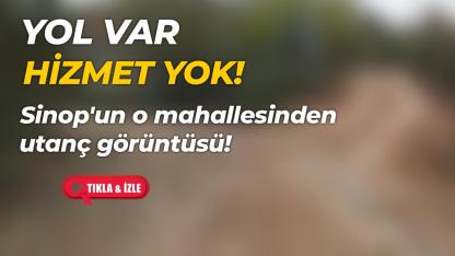 Burası gerçekten Sinop merkez mi? İşte çamur deryası o yol