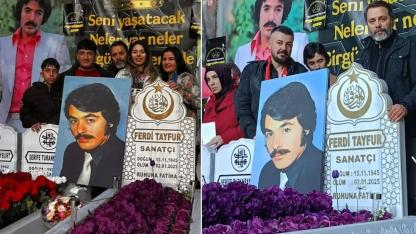 Sinoplu aile, Ferdi Tayfur’u kabri başında andı