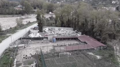 Mesire alanı gece ışıklarla canlandı