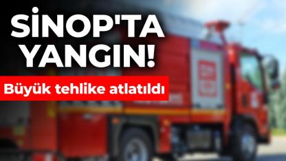 Sinop'ta korkutan yangın! Ekipler anında müdahale etti