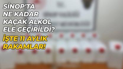 Sinop'ta ne kadar kaçak alkol ele geçirildi? İşte 11 aylık rakamlar