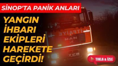 Bahçede plastik kablo yaktı, ekipleri harekete geçirdi