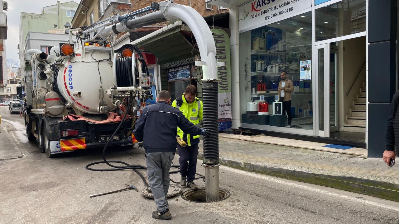 Sinop Belediyesi altyapı çalışmalarını sürdürüyor