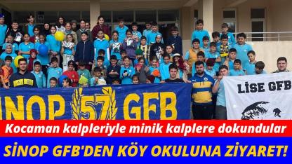 Sinop GFB'den köy okuluna anlamlı ziyaret
