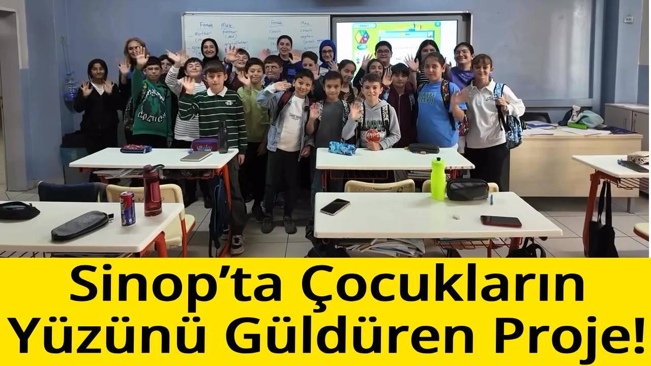 Sinop polisinden öğrencilere eğitim seti desteği