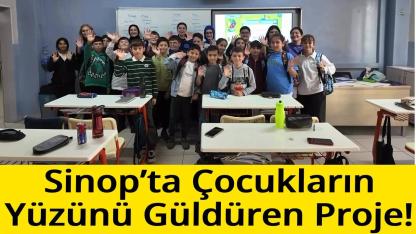Sinop polisinden öğrencilere eğitim seti desteği