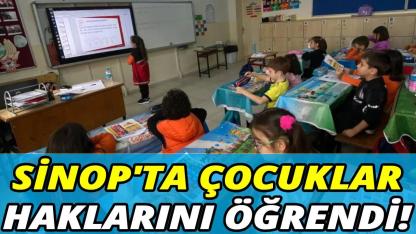 Sinoplu çocuklar haklarını öğrendi