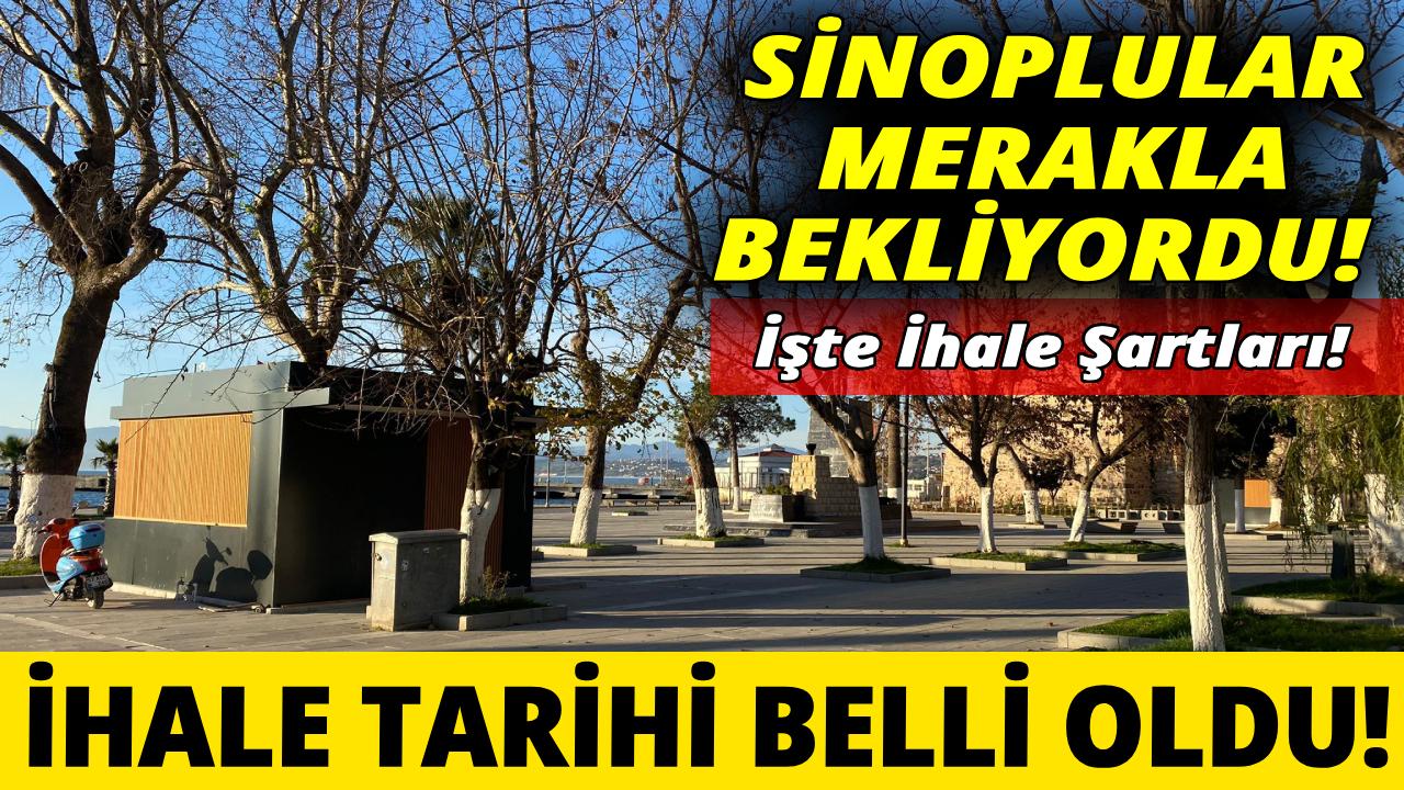 Sinop’ta 8 büfe için ihale süreci başlıyor